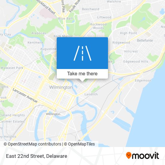 Mapa de East 22nd Street