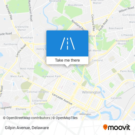 Mapa de Gilpin Avenue