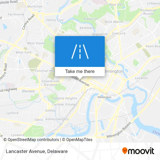 Lancaster Avenue map