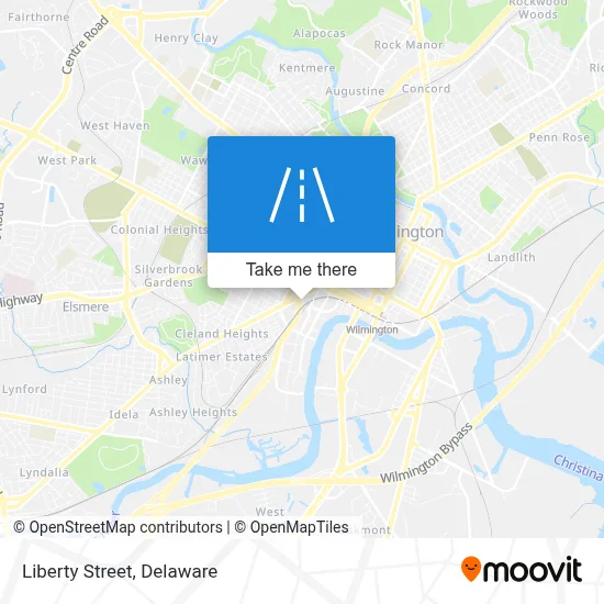 Liberty Street map