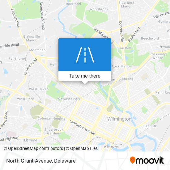 Mapa de North Grant Avenue