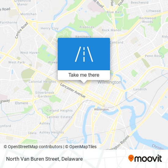 Mapa de North Van Buren Street