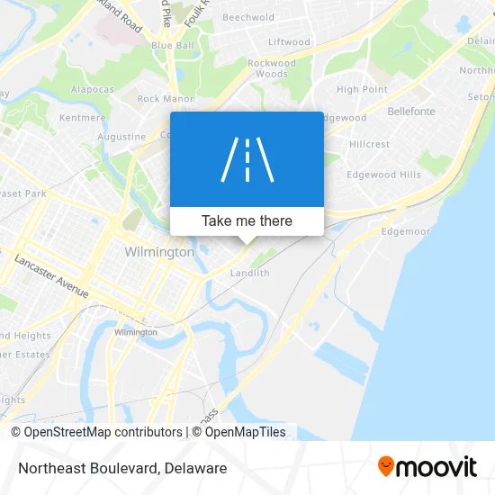 Northeast Boulevard map