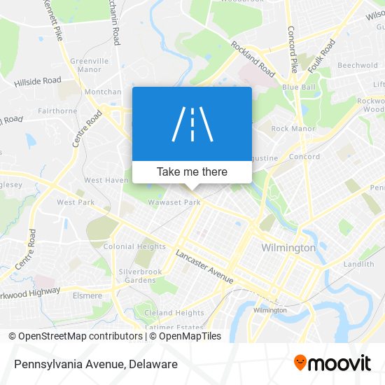Mapa de Pennsylvania Avenue