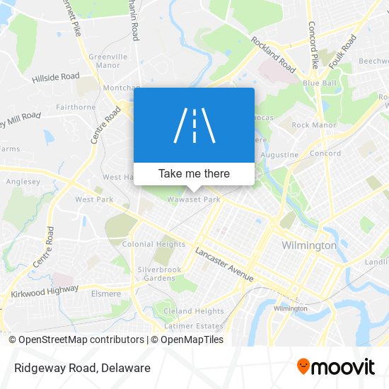 Mapa de Ridgeway Road