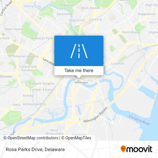 Rosa Parks Drive map