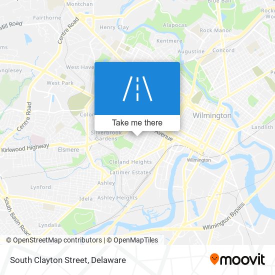 South Clayton Street map