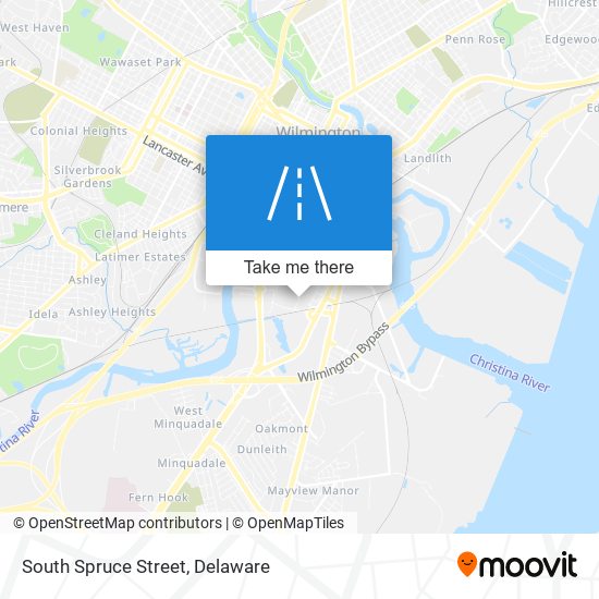 Mapa de South Spruce Street