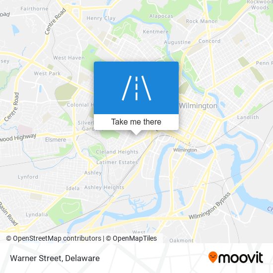 Mapa de Warner Street