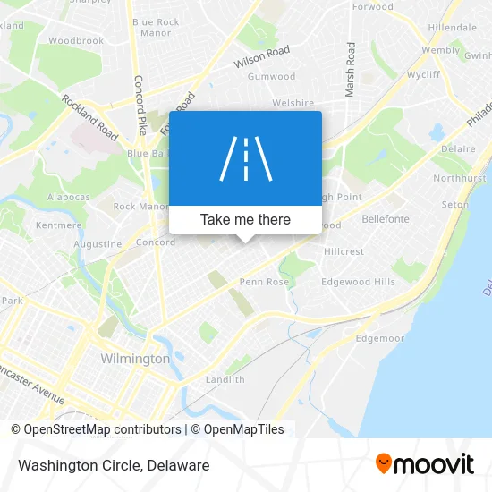 Washington Circle map