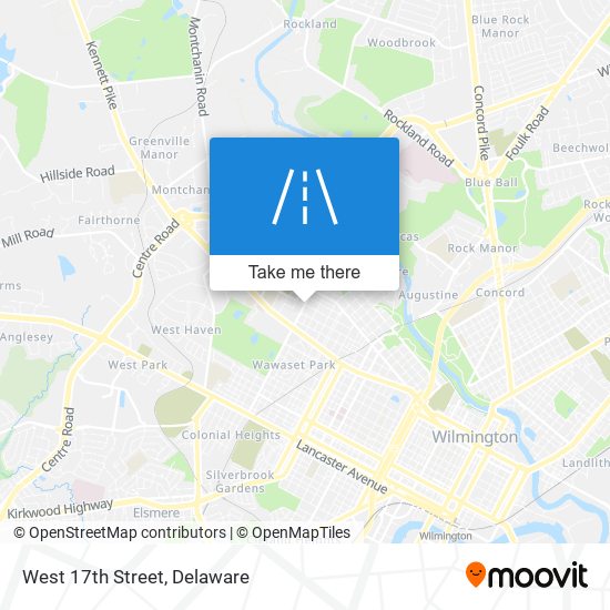 Mapa de West 17th Street