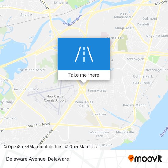 Mapa de Delaware Avenue