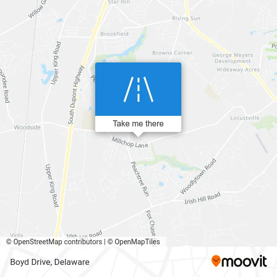 Boyd Drive map