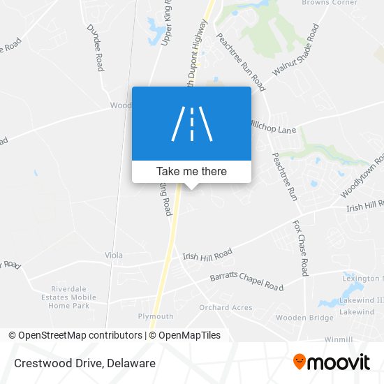 Mapa de Crestwood Drive