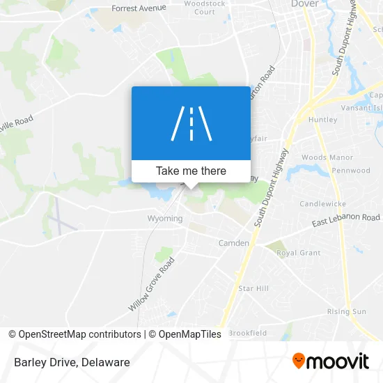 Barley Drive map