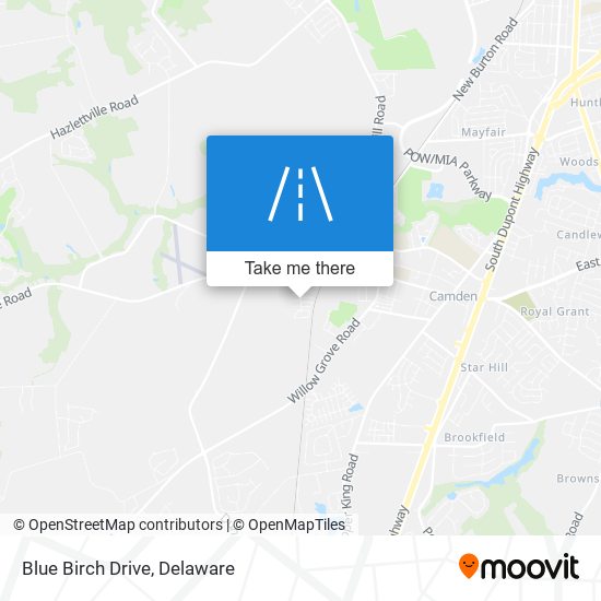 Blue Birch Drive map