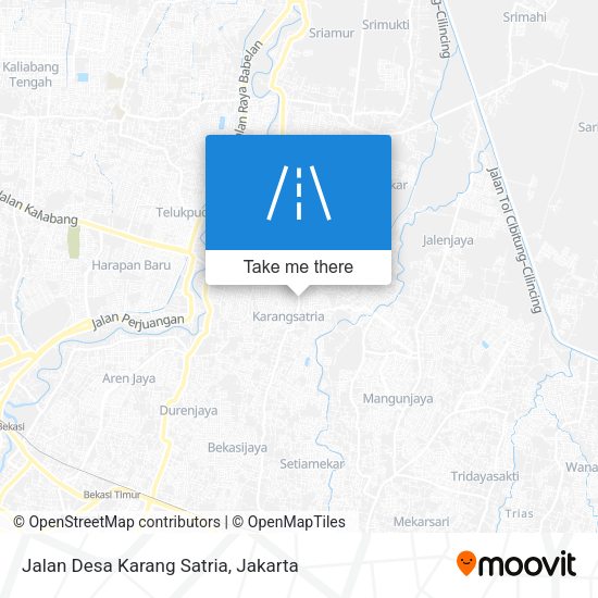 Jalan Desa Karang Satria map