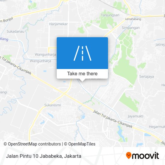 Jalan Pintu 10 Jababeka map