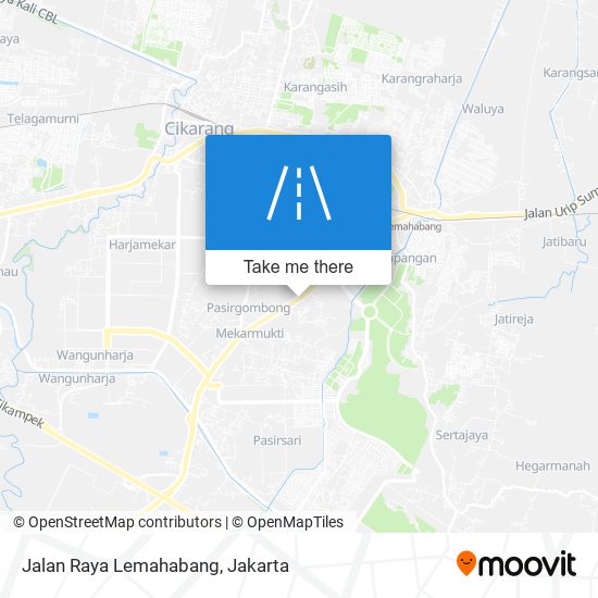 Jalan Raya Lemahabang map