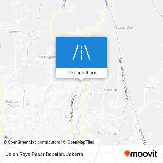 Jalan Raya Pasar Babelan map