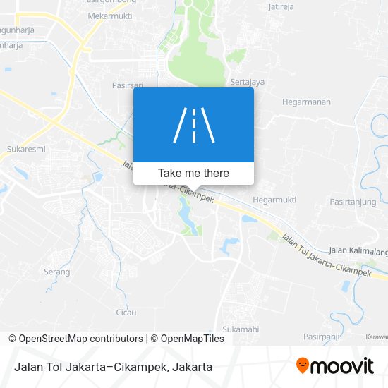 Jalan Tol Jakarta–Cikampek map