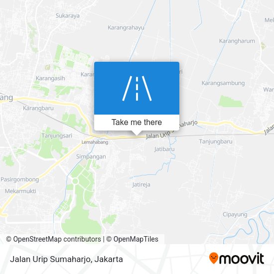 Jalan Urip Sumaharjo map