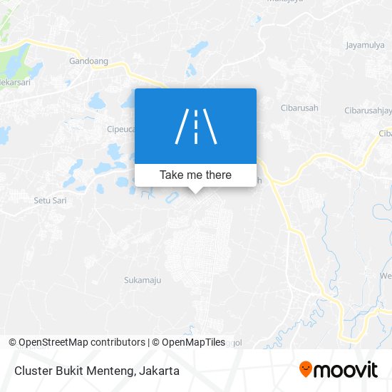 Cluster Bukit Menteng map