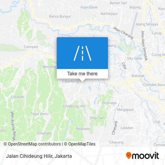 Jalan Cihideung Hilir map