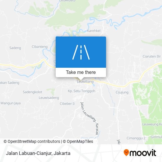 Jalan Labuan-Cianjur map