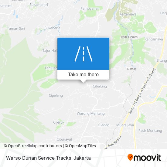 Warso Durian Service Tracks map