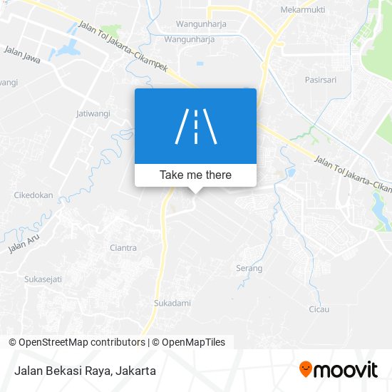 Jalan Bekasi Raya map