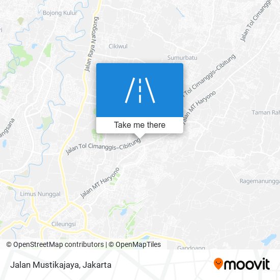 Jalan Mustikajaya map