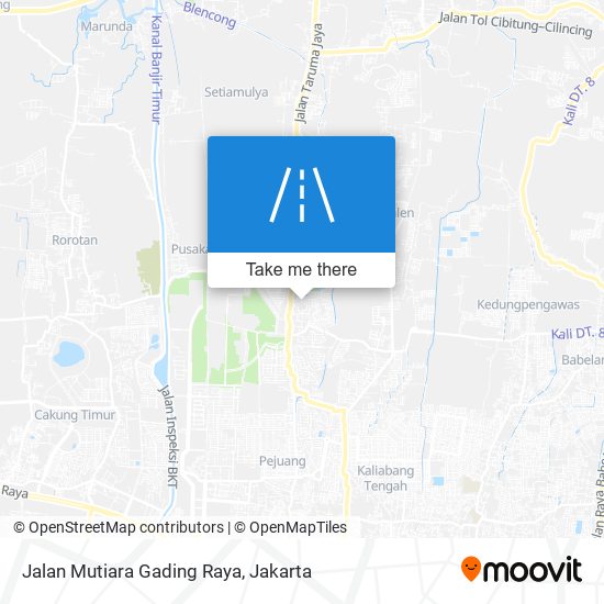 Jalan Mutiara Gading Raya map