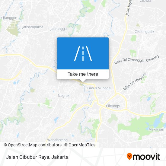 Jalan Cibubur Raya map