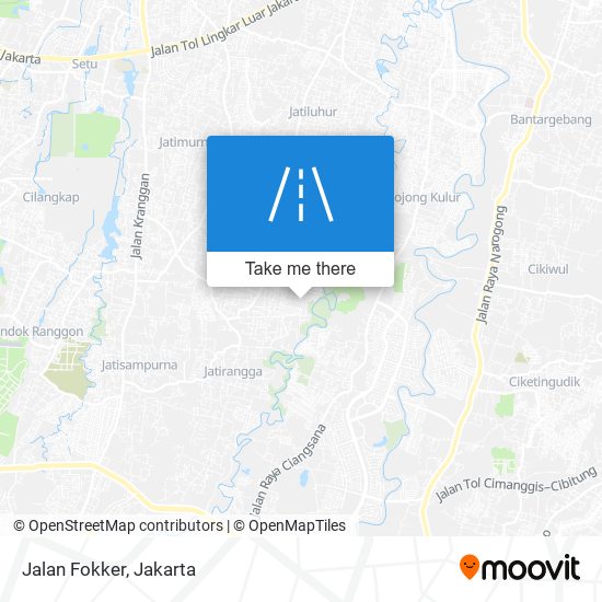 Jalan Fokker map