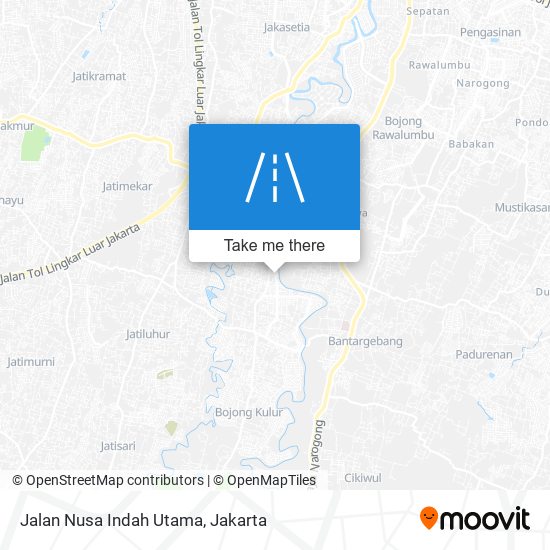 Jalan Nusa Indah Utama map