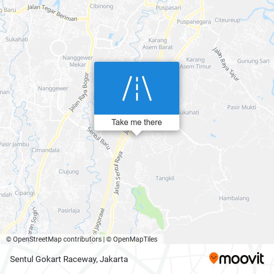 Sentul Gokart Raceway map