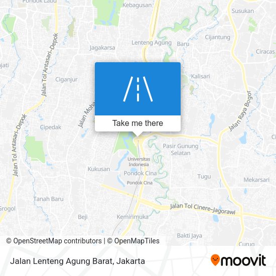 Jalan Lenteng Agung Barat map