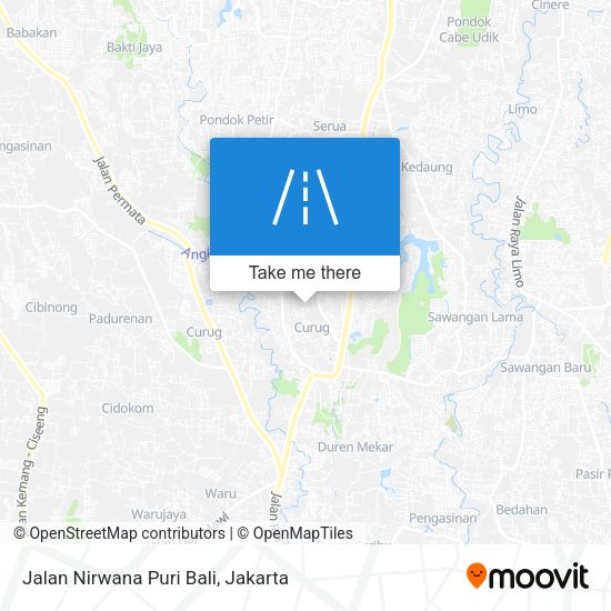 Jalan Nirwana Puri Bali map