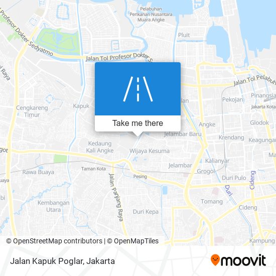 Jalan Kapuk Poglar map