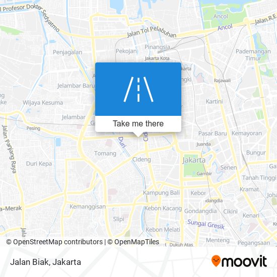 Jalan Biak map