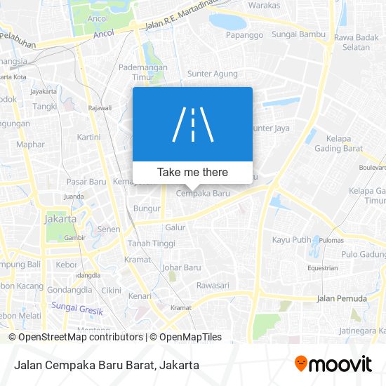 Jalan Cempaka Baru Barat map