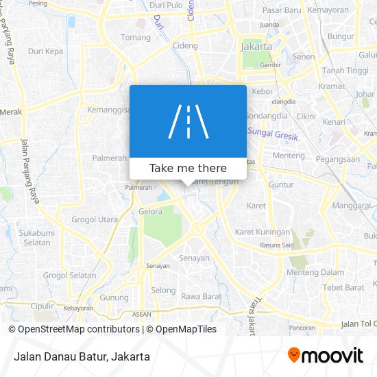 Jalan Danau Batur map