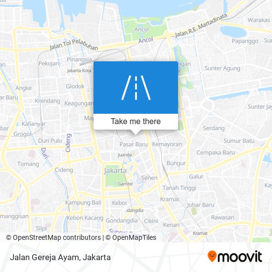 Jalan Gereja Ayam map