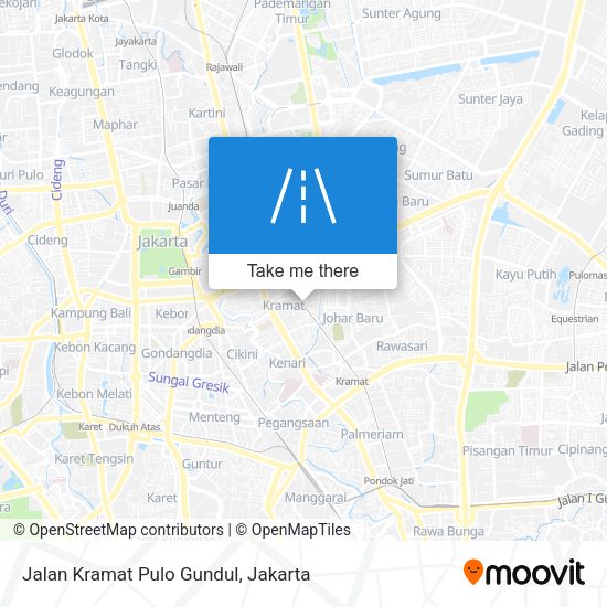 Jalan Kramat Pulo Gundul map