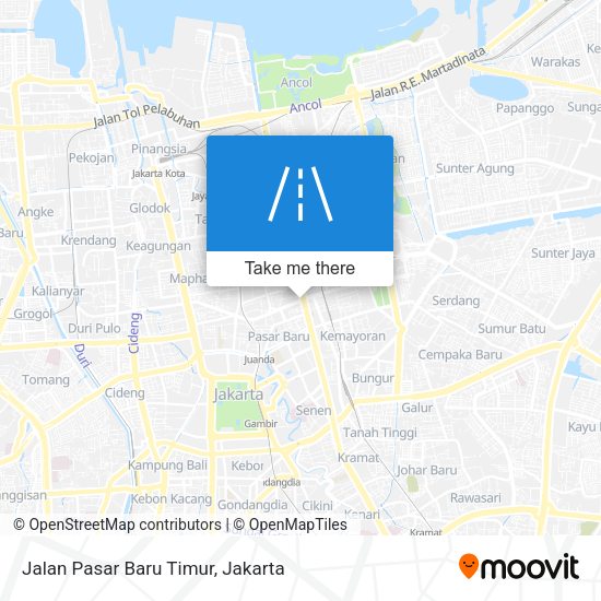Jalan Pasar Baru Timur map