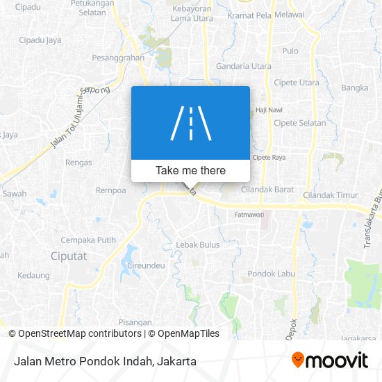 Jalan Metro Pondok Indah map