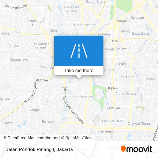 Jalan Pondok Pinang I map