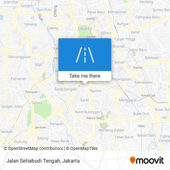 Jalan Setiabudi Tengah map