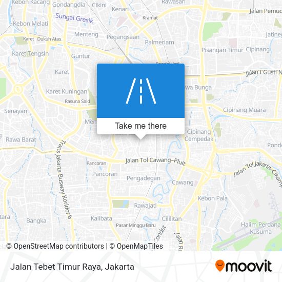 Jalan Tebet Timur Raya map